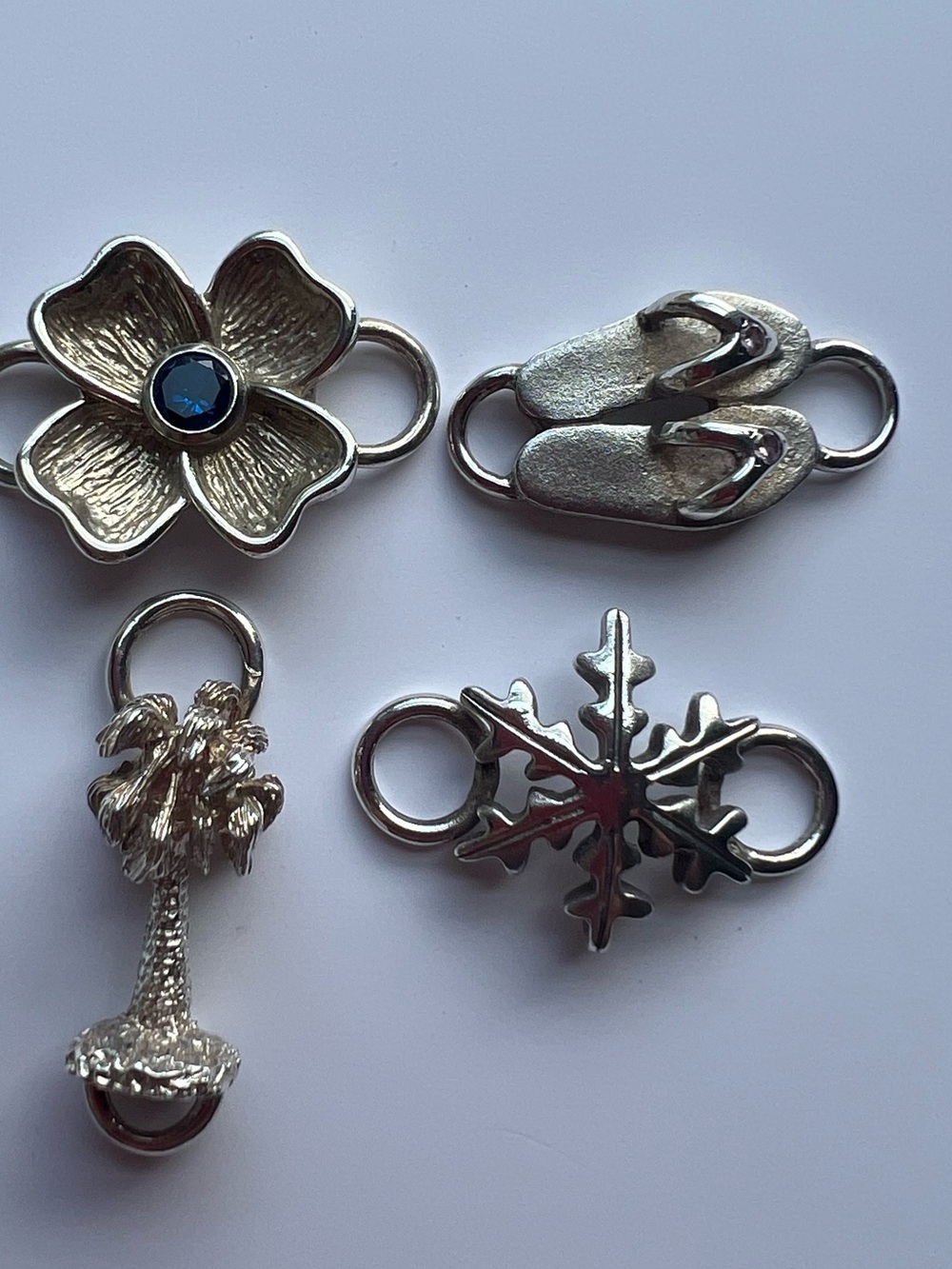Four  925 LeStage 925 Convertible Collection Bracelet Clasps